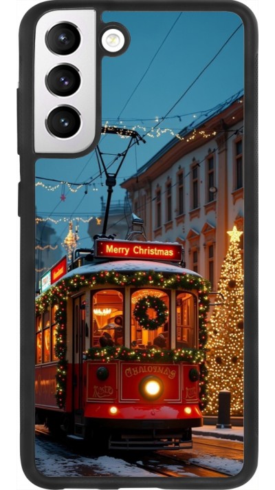 Samsung Galaxy S21 FE 5G Case Hülle - Silikon schwarz Christmas 25 Xmas Train