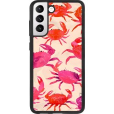 Samsung Galaxy S21 FE 5G Case Hülle - Silikon schwarz Crabs Paint