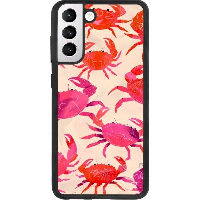 Samsung Galaxy S21 FE 5G Case Hülle - Silikon schwarz Crabs Paint