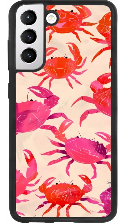Samsung Galaxy S21 FE 5G Case Hülle - Silikon schwarz Crabs Paint