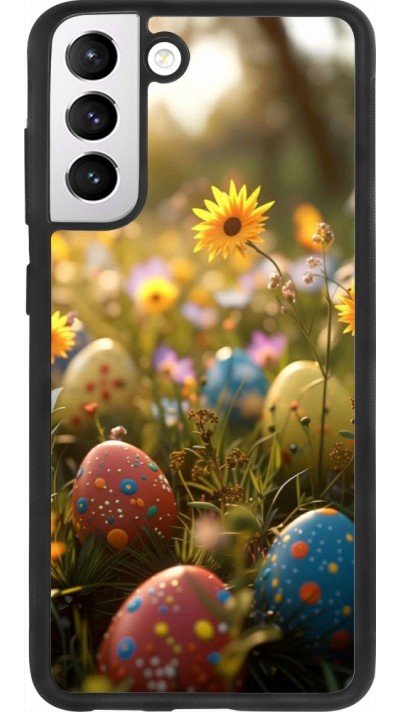 Samsung Galaxy S21 FE 5G Case Hülle - Silikon schwarz Easter 2026 Decorated eggs
