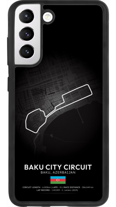 Coque Samsung Galaxy S21 FE 5G - Silicone rigide noir F1 Track 2025 Azerbaijan