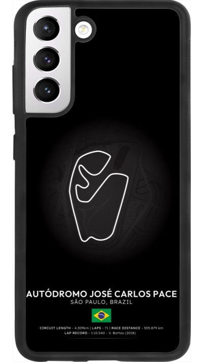 Coque Samsung Galaxy S21 FE 5G - Silicone rigide noir F1 Track 2025 Brazil