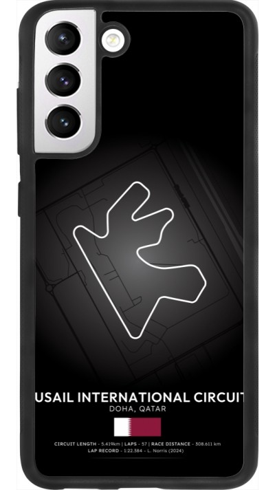 Coque Samsung Galaxy S21 FE 5G - Silicone rigide noir F1 Track 2025 Qatar