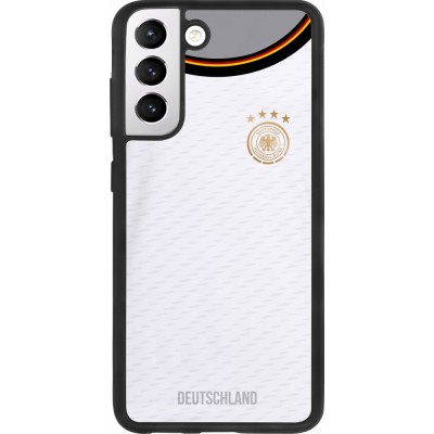 Samsung Galaxy S21 FE 5G Case Hülle - Silikon schwarz Deutschland 2022 personalisierbares Fußballtrikot