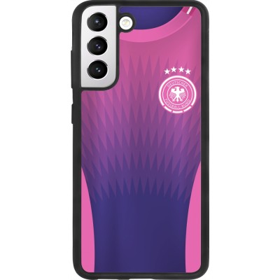 Samsung Galaxy S21 FE 5G Case Hülle - Silikon schwarz Deutschland Away personalisierbares Fussballtrikot