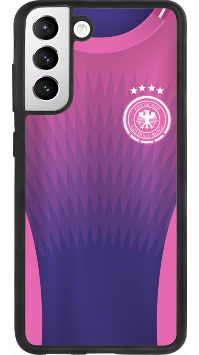 Samsung Galaxy S21 FE 5G Case Hülle - Silikon schwarz Deutschland Away personalisierbares Fussballtrikot