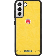 Samsung Galaxy S21 FE 5G Case Hülle - Silikon schwarz Kolumbien 2026 personalisierbares Fussballtrikot