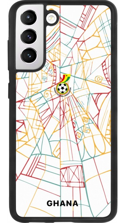 Samsung Galaxy S21 FE 5G Case Hülle - Silikon schwarz Ghana 2026 personalisierbares Fussballtrikot