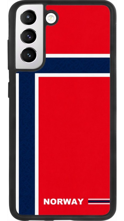 Samsung Galaxy S21 FE 5G Case Hülle - Silikon schwarz Norwegen 2026 personalisierbares Fussballtrikot