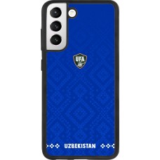 Samsung Galaxy S21 FE 5G Case Hülle - Silikon schwarz Usbekistan 2026 personalisierbares Fussballtrikot