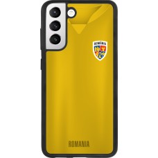 Samsung Galaxy S21 FE 5G Case Hülle - Silikon schwarz Fussballtrikot Rumänien