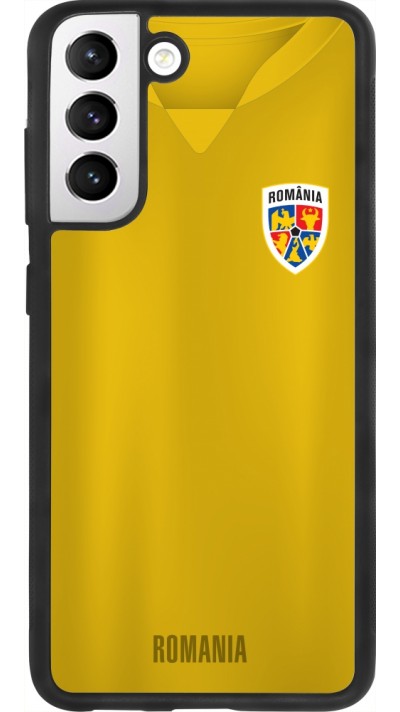 Samsung Galaxy S21 FE 5G Case Hülle - Silikon schwarz Fussballtrikot Rumänien
