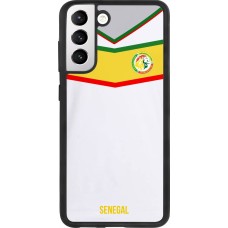 Samsung Galaxy S21 FE 5G Case Hülle - Silikon schwarz Senegal 2022 personalisierbares Fußballtrikot