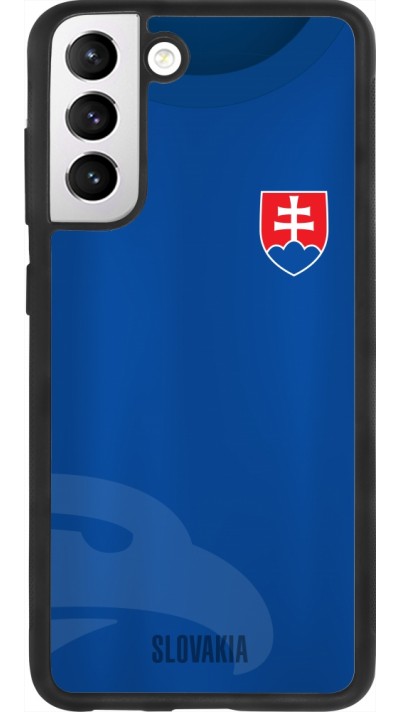 Samsung Galaxy S21 FE 5G Case Hülle - Silikon schwarz Fussballtrikot Slowakei