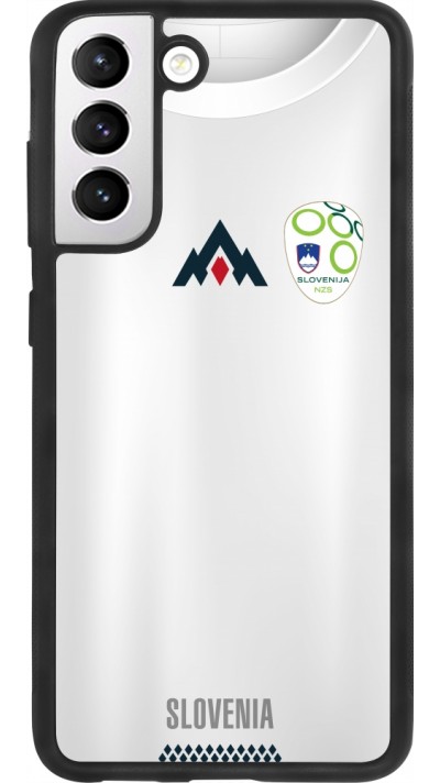 Samsung Galaxy S21 FE 5G Case Hülle - Silikon schwarz Fussballtrikot Slowenien