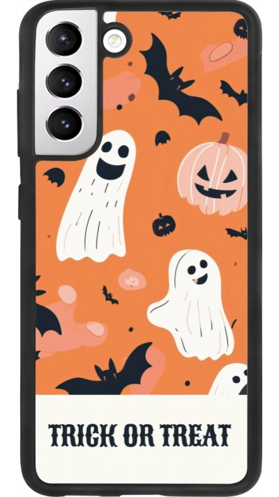 Samsung Galaxy S21 FE 5G Case Hülle - Silikon schwarz Halloween 2025 Trick treat