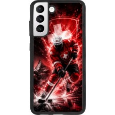Samsung Galaxy S21 FE 5G Case Hülle - Silikon schwarz Hockey World Championship Player