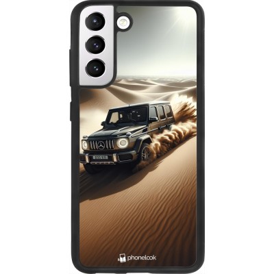 Samsung Galaxy S21 FE 5G Case Hülle - Silikon schwarz Mercedes G Drift Wueste