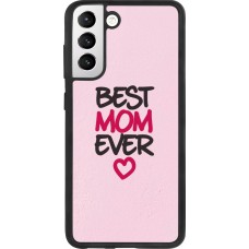Samsung Galaxy S21 FE 5G Case Hülle - Silikon schwarz Mom 2023 best Mom ever pink