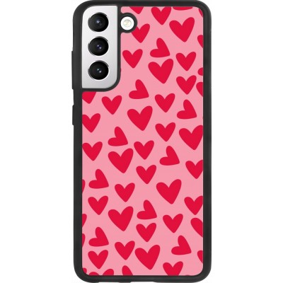 Samsung Galaxy S21 FE 5G Case Hülle - Silikon schwarz Mom 2024 kleine Herzen