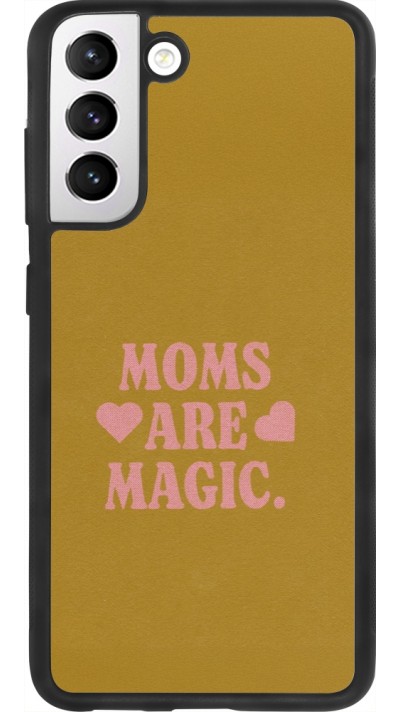 Samsung Galaxy S21 FE 5G Case Hülle - Silikon schwarz Mom 2026 Are Magic