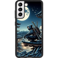 Samsung Galaxy S21 FE 5G Case Hülle - Silikon schwarz Ninja unter dem Mond