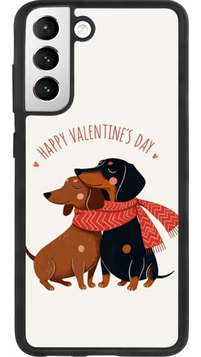 Samsung Galaxy S21 FE 5G Case Hülle - Silikon schwarz Saint Valentines Day 26 Happy Valentine