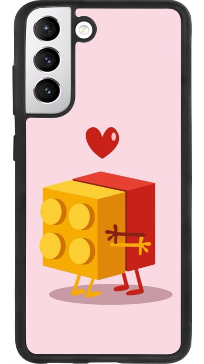 Samsung Galaxy S21 FE 5G Case Hülle - Silikon schwarz Saint Valentines Day 26 Puzzle