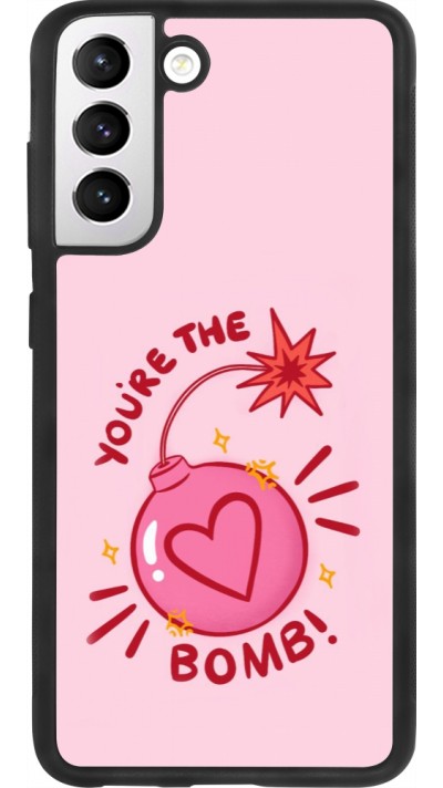 Samsung Galaxy S21 FE 5G Case Hülle - Silikon schwarz Saint Valentines Day 26 You are the bomb