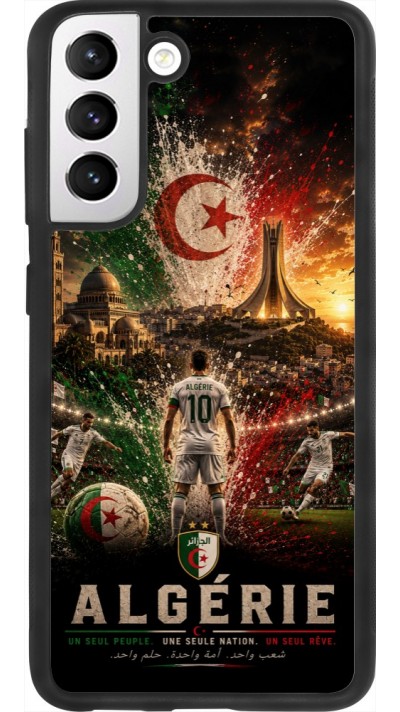 Samsung Galaxy S21 FE 5G Case Hülle - Silikon schwarz Fussball Algerien splash 2026