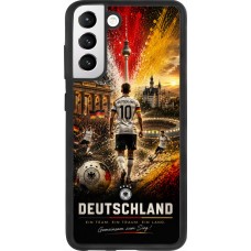 Samsung Galaxy S21 FE 5G Case Hülle - Silikon schwarz Fussball Deutschland splash 2026