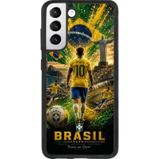 Samsung Galaxy S21 FE 5G Case Hülle - Silikon schwarz Fussball Brasilien splash 2026