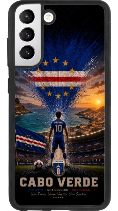 Samsung Galaxy S21 FE 5G Case Hülle - Silikon schwarz Fussball Kap Verde splash 2026