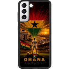 Samsung Galaxy S21 FE 5G Case Hülle - Silikon schwarz Fussball Ghana splash 2026