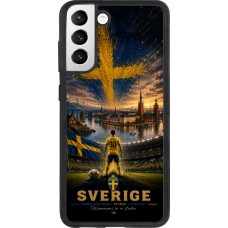 Samsung Galaxy S21 FE 5G Case Hülle - Silikon schwarz Fussball Schweden splash 2026