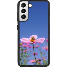 Samsung Galaxy S21 FE 5G Case Hülle - Silikon schwarz Bee on a flower 2026