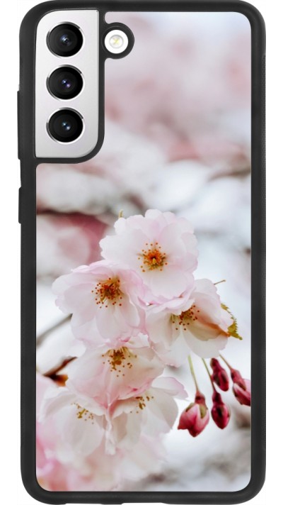 Samsung Galaxy S21 FE 5G Case Hülle - Silikon schwarz Cherry tree 2026
