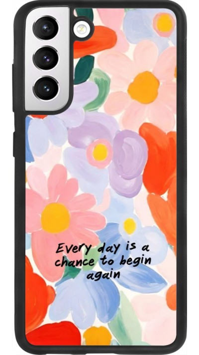 Samsung Galaxy S21 FE 5G Case Hülle - Silikon schwarz Every day is a chance 2026