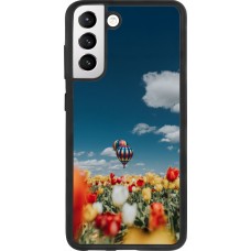 Samsung Galaxy S21 FE 5G Case Hülle - Silikon schwarz Hot air balloon 2026