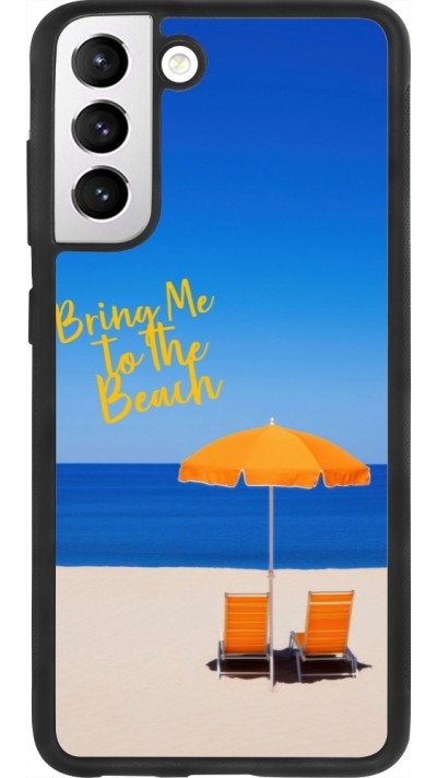 Samsung Galaxy S21 FE 5G Case Hülle - Silikon schwarz Summer 2025 Bring me to the beach