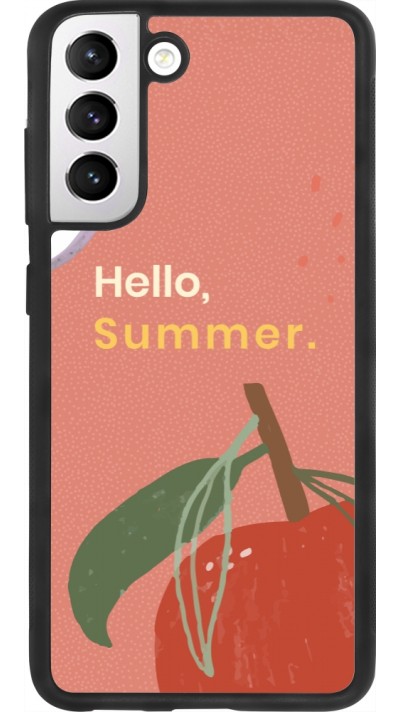Samsung Galaxy S21 FE 5G Case Hülle - Silikon schwarz Summer 2025 Hello summer