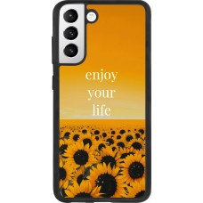 Samsung Galaxy S21 FE 5G Case Hülle - Silikon schwarz Summer 2026 Enjoy your life