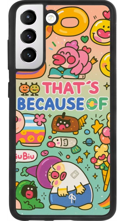 Coque Samsung Galaxy S21 FE 5G - Silicone rigide noir Thats beacause of