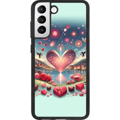 Samsung Galaxy S21 FE 5G Case Hülle - Silikon schwarz Valentin 2025 Schick