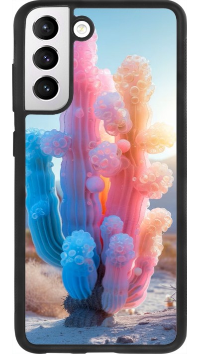 Coque Samsung Galaxy S21 FE 5G - Silicone rigide noir Artificial vegetation 2025