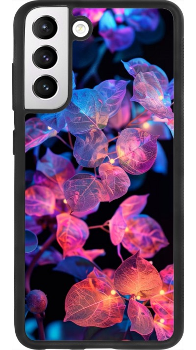 Coque Samsung Galaxy S21 FE 5G - Silicone rigide noir Artificial vegetation 2025