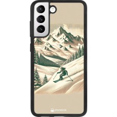 Samsung Galaxy S21 FE 5G Case Hülle - Silikon schwarz Vintage Skiberg