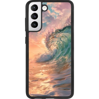 Samsung Galaxy S21 FE 5G Case Hülle - Silikon schwarz Wave Sunset