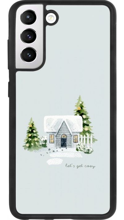 Samsung Galaxy S21 FE 5G Case Hülle - Silikon schwarz Winter 25 Cosy House